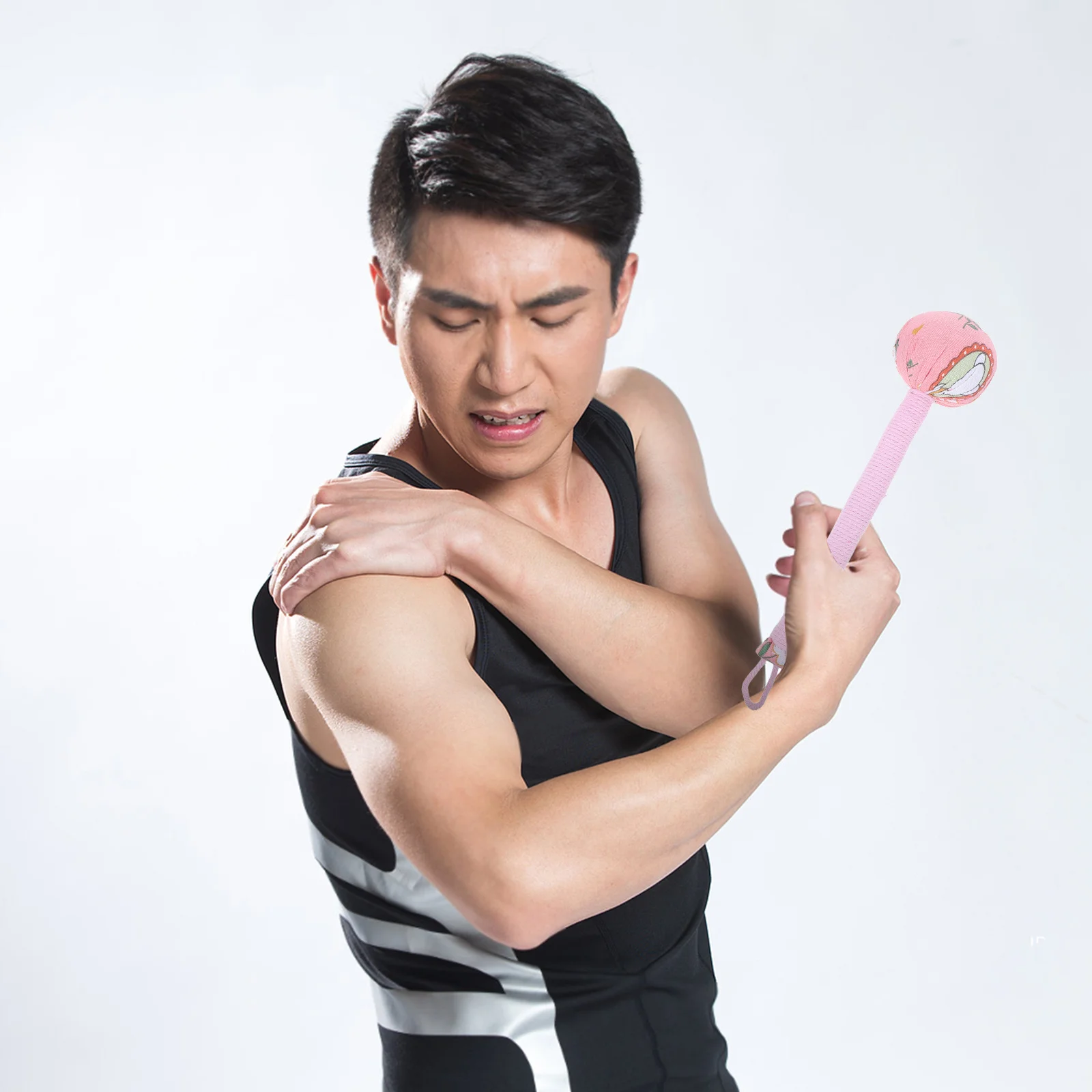 

2Pcs Natural Wormwood Massage Hammer Handheld Portable Body Knocking Tool for Muscle Tension Relief Home Office Self-Care Use