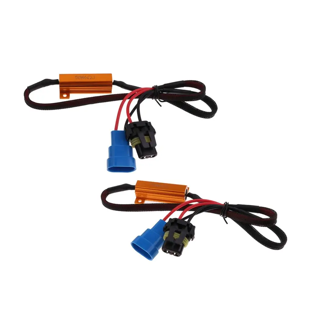 

1 Pair HB3/9005 LED Light 50W 6Ohm Load Resistor Wiring Canceller
