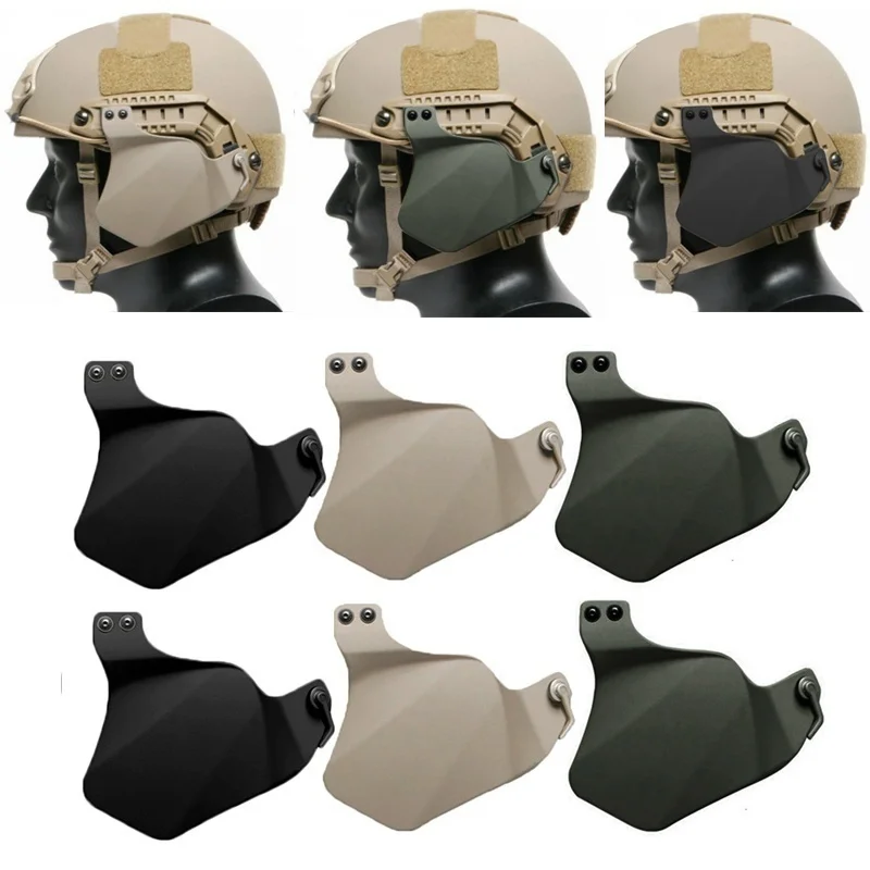 For Fast Helmet 21mm Tube Mount Flashlight Clamp Airsoft Tactical Holder Ear Protection Face Tactical Helmet Cycle Helmet