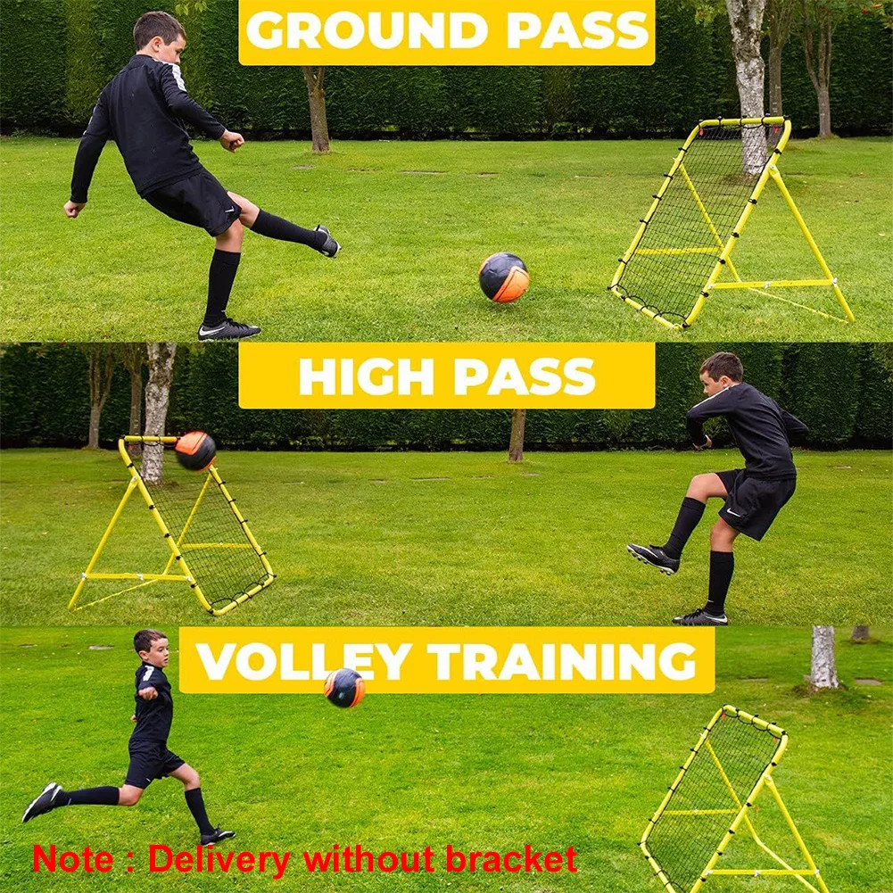 شبكة ريبوندر لكرة القدم مع 20 حبلًا مرنًا، شبكة تدريب كرة القدم، شبكة أهداف الهدف، تساعد على التدريب للأطفال والمراهقين