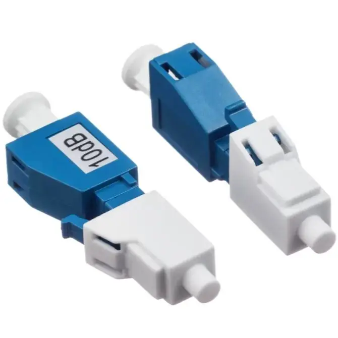 LC/UPC male and female attenuator FTTH flange fixed fiber optic attenuator