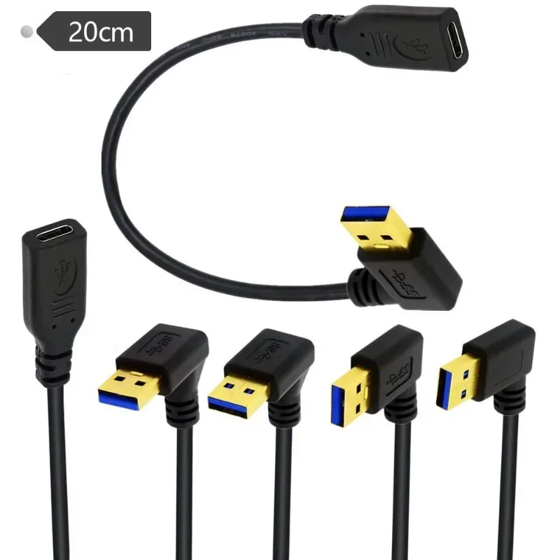 

Высококачественный позолоченный кабель для передачи данных 3.1USB «папа» — «мама» Type-C с быстрой передачей данных 5 Гбит/с