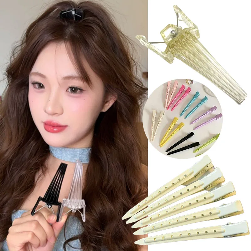 

Hair Root Fluffy Set Natural Fluffy Traceless Positioning Clip and Makeup Styling Duckbill Clip Hairdressing Curling Accessories