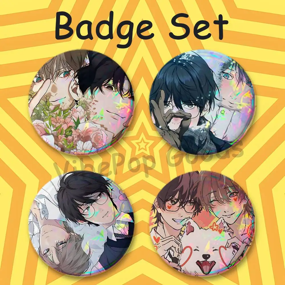L-Lost In The C-Cloud 58mm Classic Tin Badge 2.25 Inch Holo Baji Kawaii Round Button Pin for Collectible
