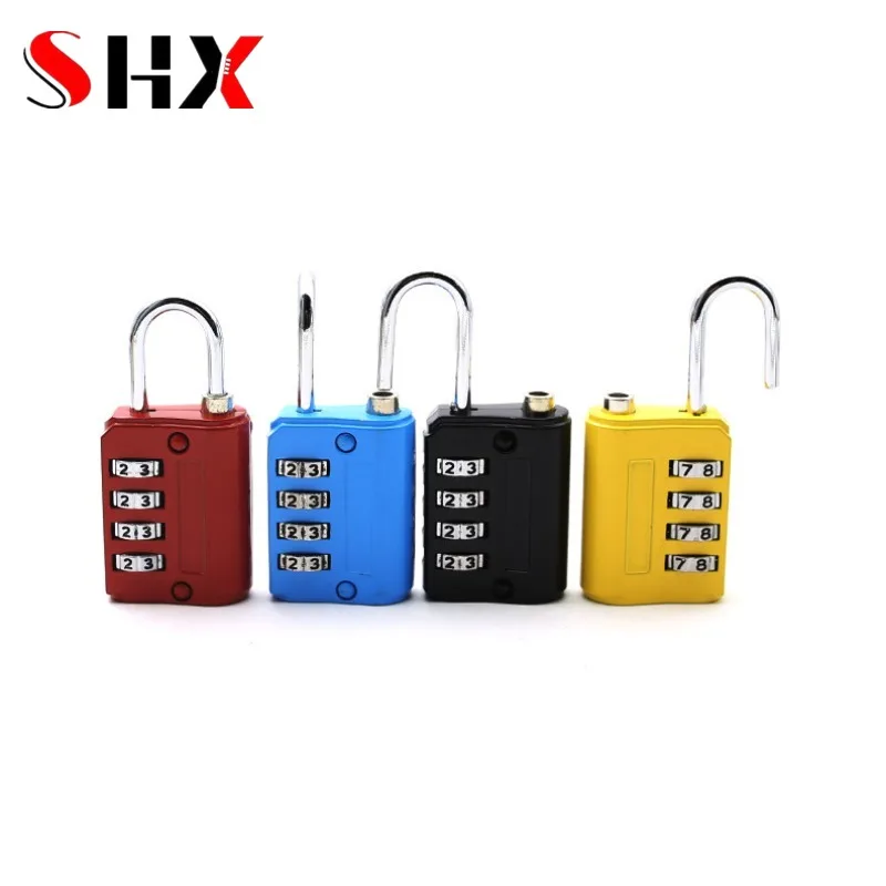 4 Mini Dial Digit Number Code Password Anti-Theft Combination Padlock Security Travel Safe Lock for Padlock Luggage Lock of Gym