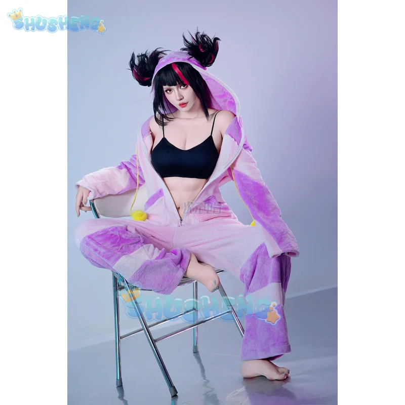 Spiel Street Fighter 6 Han Juri Cosplay Kostüm niedlich und gut aussehend Männer und Frauen Uniform Set für Halloween-Party