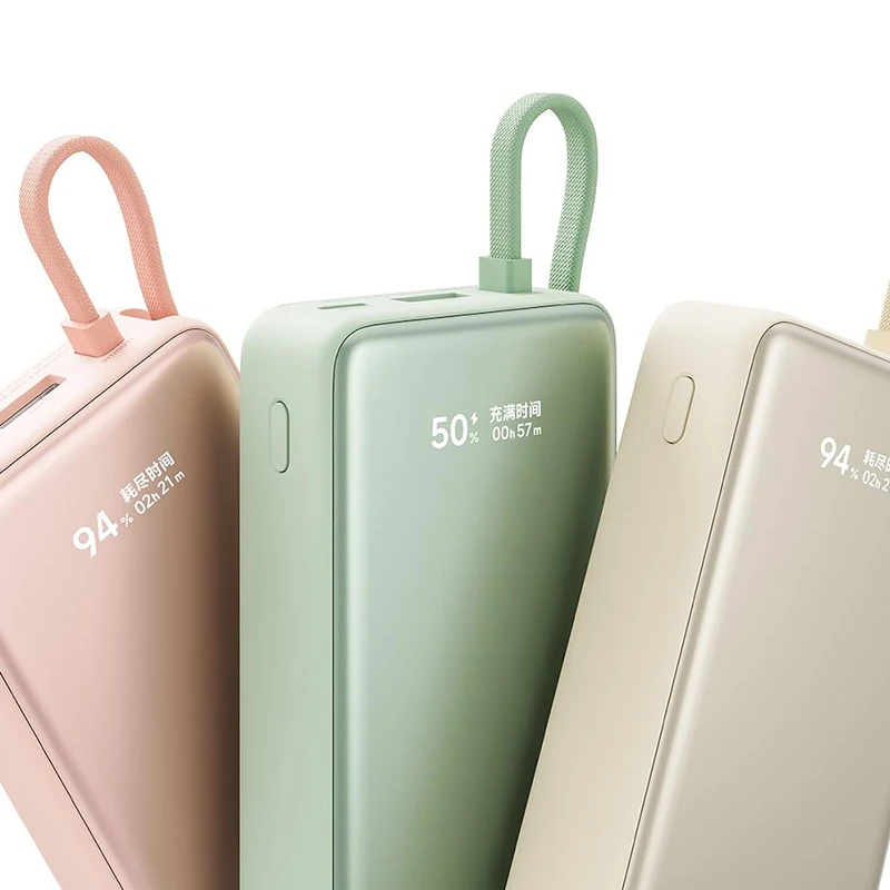 Xiaomi كابل متكامل شاشة عرض قوة البنك 10000 45W ماكس الناتج شاحن محمول آيفون 16 برو Xiaomi 15