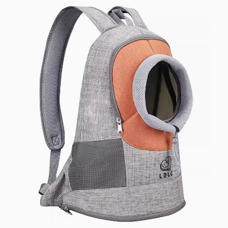 Cat bag portable for going out cat chest backpack pet backpack dog going out  breathable backpack cat bag external strap