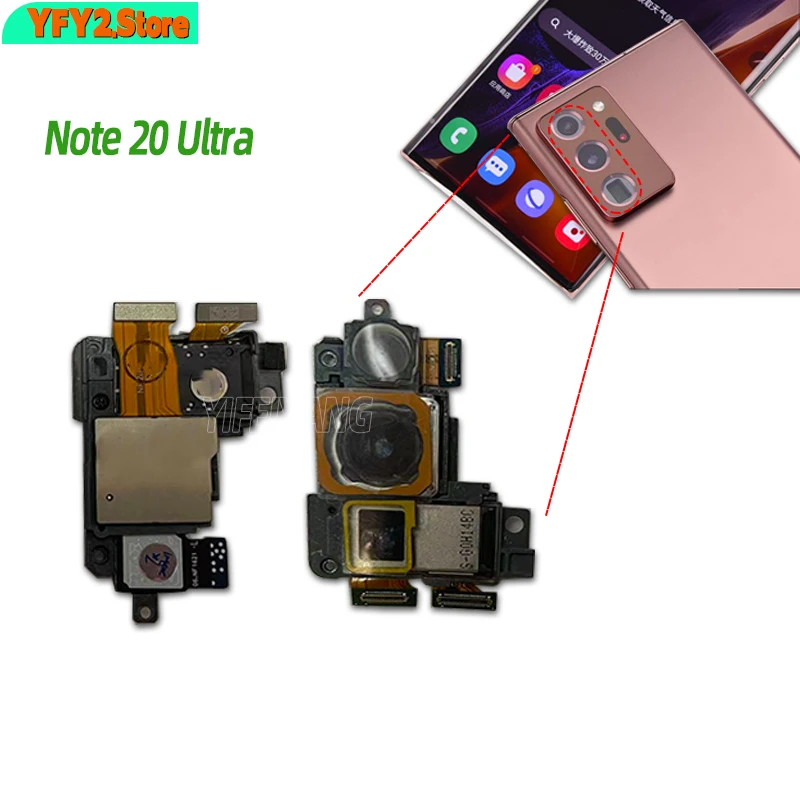 

100% Original Back Camera For Samsung Galaxy Note 20 Note20 Ultra N985F N986B N986U 4G 5G Rear Back Camera Module Flex Cable