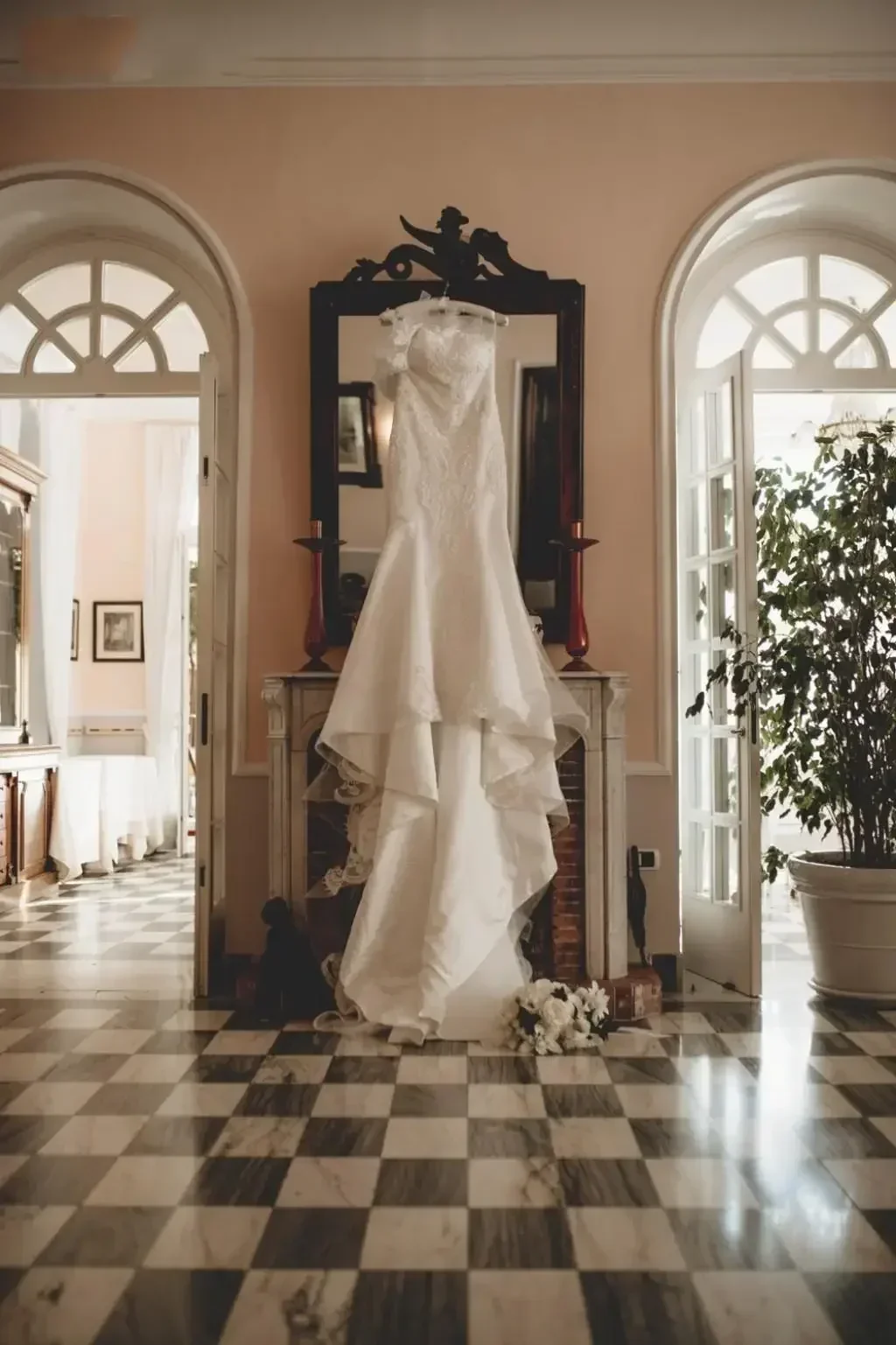 맞춤형 원숄더 머메이드 웨딩드레스 스윕 트레인 레이스 브라이덜 가운 플러스 사이즈 로브 드 소와레