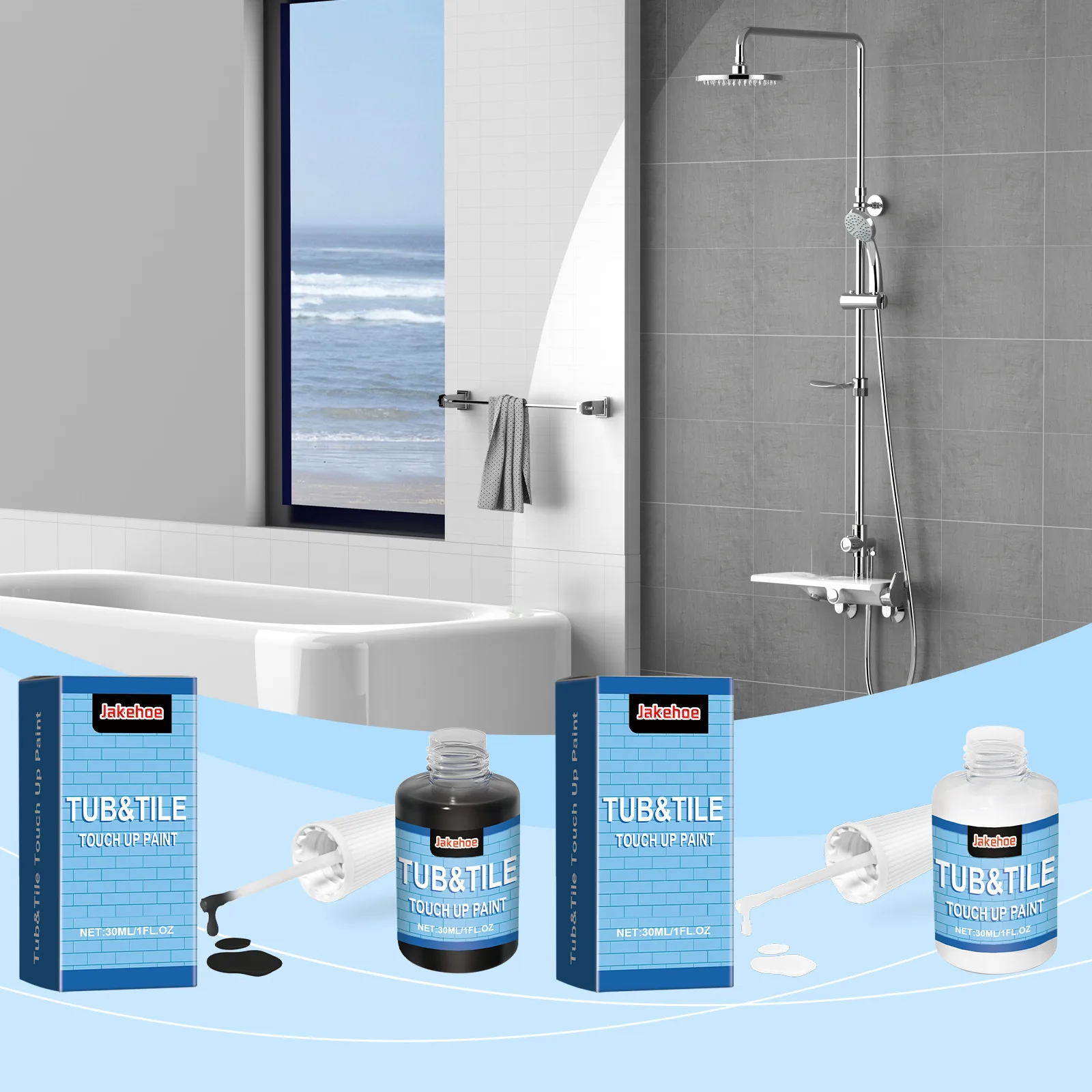 

30ml/box Tile Repair Paint for Home Use - for Tiles Marble Bathtubs Sinks Toilets and Ceramics - Waterproof and Wear - Resistant