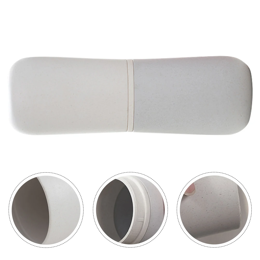 

Mouthwash Cup Toothbrush Travel Washing Portable Bamboo Fiber Toothpaste Storage