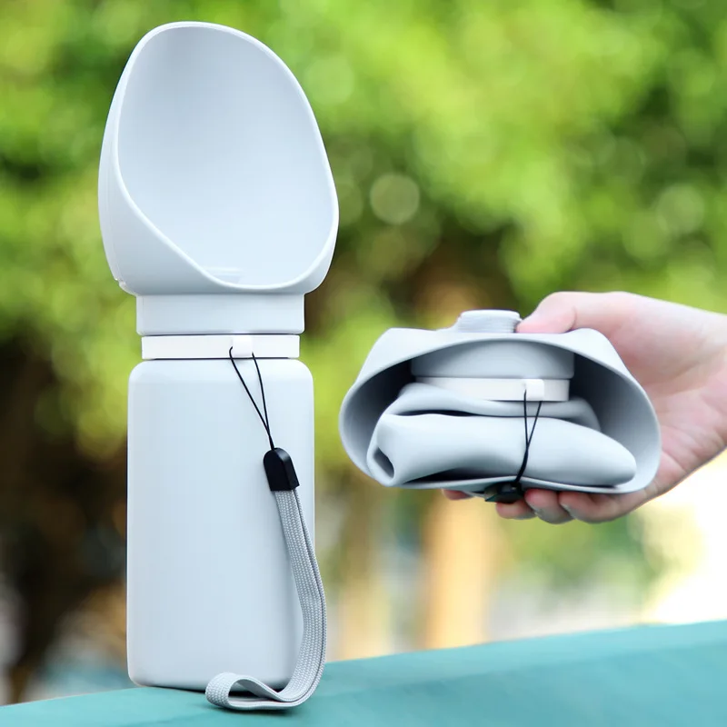 

550ml Portable Dog Water Bottle Folding Pet Outdoor Walking Mug Travel Puppy Cats Dogs Water Dispenser