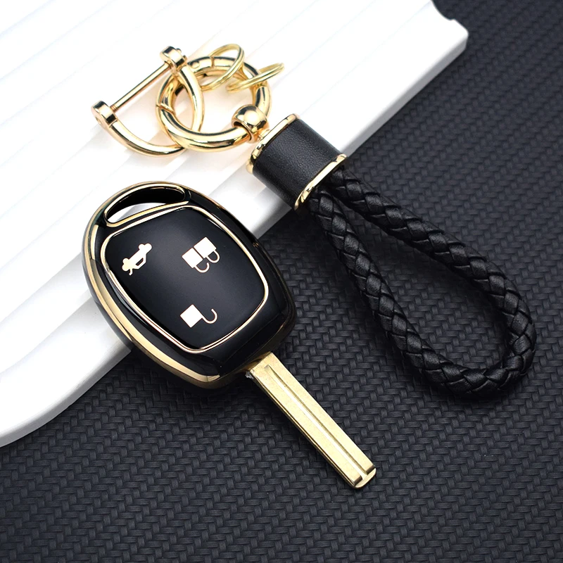 Auto Fob 3 Buttons TPU Car Remote Holder Case Key Cover Keychain For Ford C-MAX S-MAX TRANSIT KA GALAXY MONDEO FIESTA FOCUS