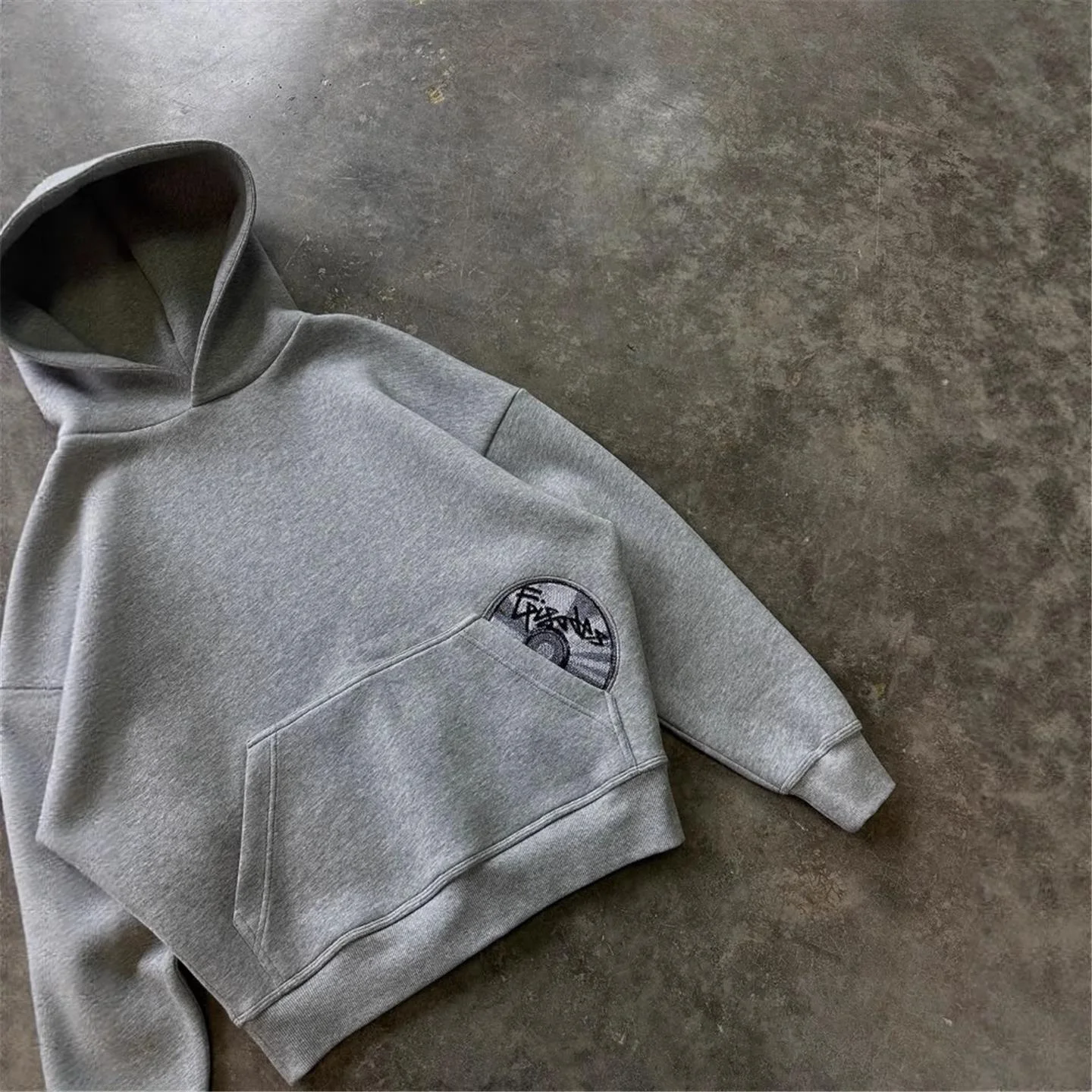 

Printed Hooded Loose Fit Hoodie Jaet And Sweatpants Set Personali Long Sve Long Trousers Polyester Fiber Ladies Suit