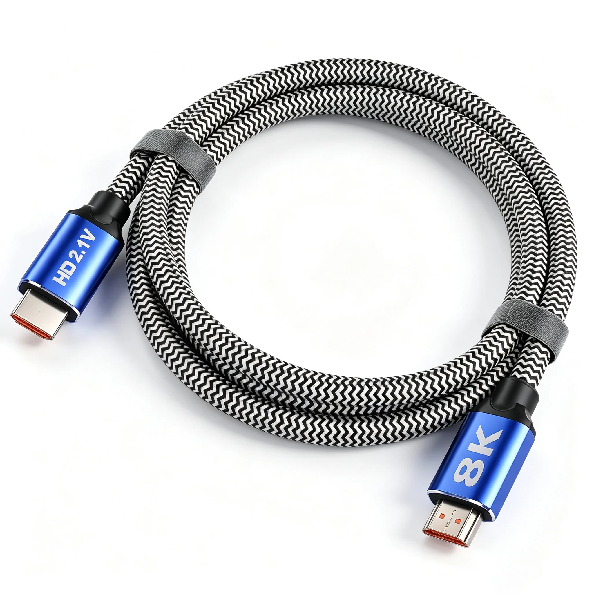 3M 5M 48Gbps High Speed HDTV Braided Cable 8K60Hz 4K120Hz 2K240Hz HDR ARC HDCP2.3 G-Sync FreeSync for PC Laptop Gaming Monitor