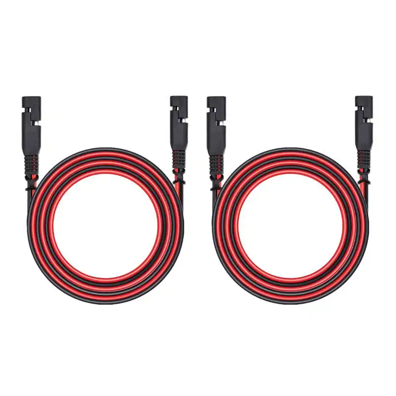 2X 6.5 Feet 14AWG SAE To SAE Extension Cable, Quick Disconnect Wire Harness DC Connector Cord Plug For Trailer RV Boat