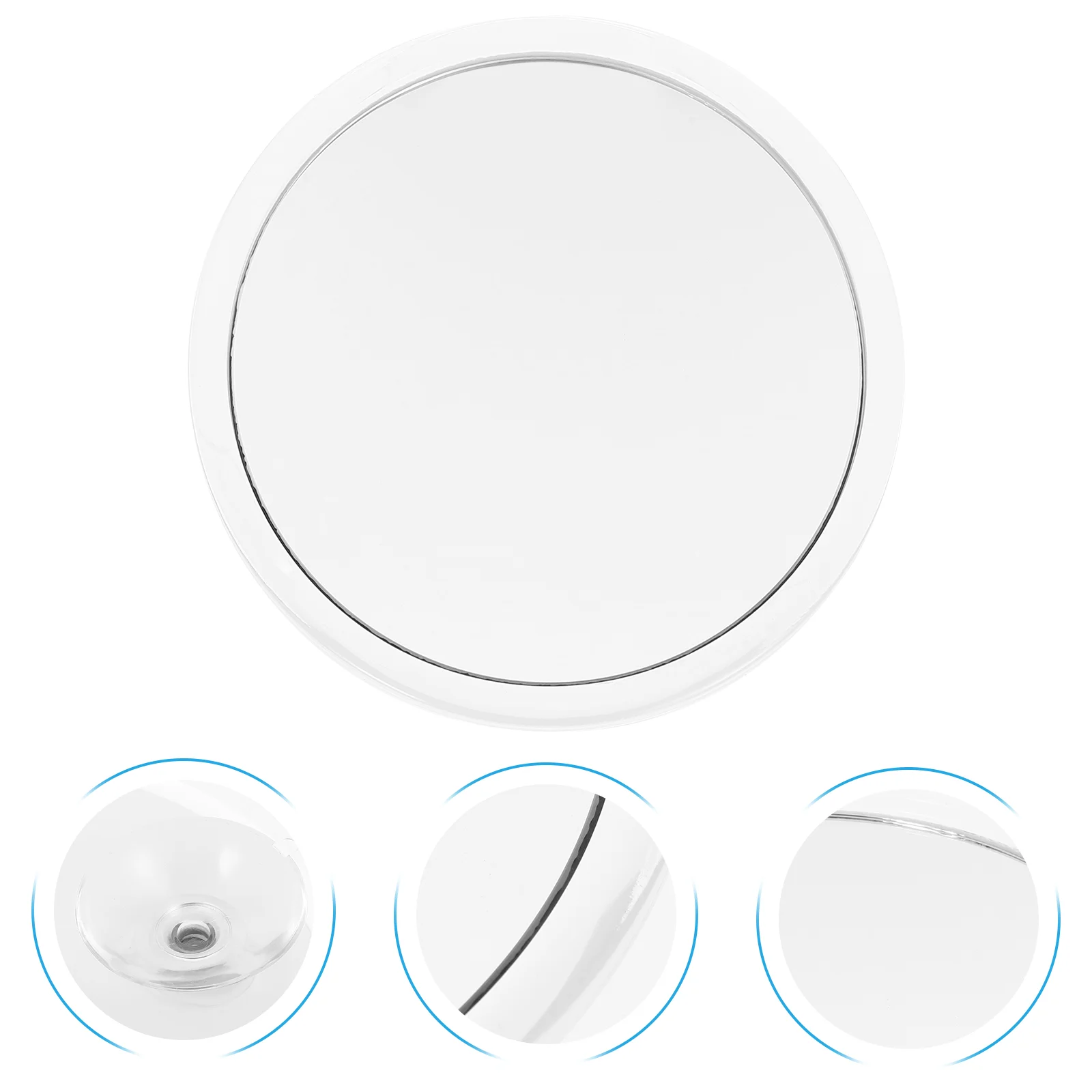 

Suction Cup Mirror Makeup with Cups Round Magnifying Wear-resistant Magnetic 20x Mirrors White Daily Use Pocket