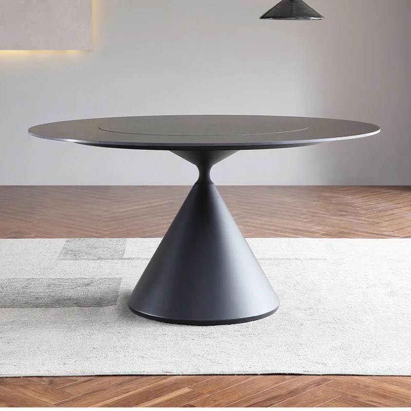 

Embedded Rotary Dining Tables Granite Slabs - Minimalist Dining Tables Design Small Home Furniture Mesas De Comedor ZY40CZ