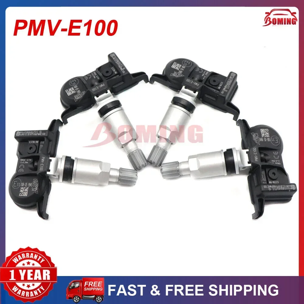 4Pcs/lot TPMS PMV-E100 Car Tire Type Pressure Monitor Sensor For Toyota AVALON CAMRY 4RUNNER 433Mhz 42607-02090 PMVE100