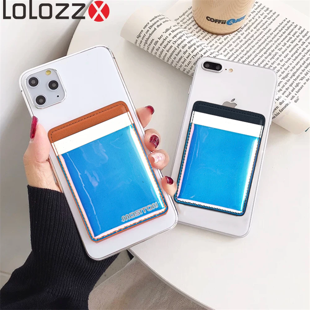 

For Magsafe Magnetic Card Holder Slot Case for iPhone 17 16 15 14 13 12 Pro Max Samsung S25 S24 Ultra Colorful Dual Wallet Cover