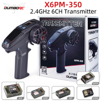 DUMBORC X6PM-350 RC Transmitter and Receiver Kit BL3F/X6FG/X6FP/X4FMG 2.4GHZ 6CH RC Gyro