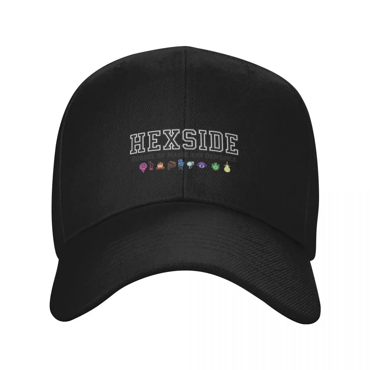 Hexside School Logo (w/ covens) Baseball Cap derby hat Hat men Male Women's