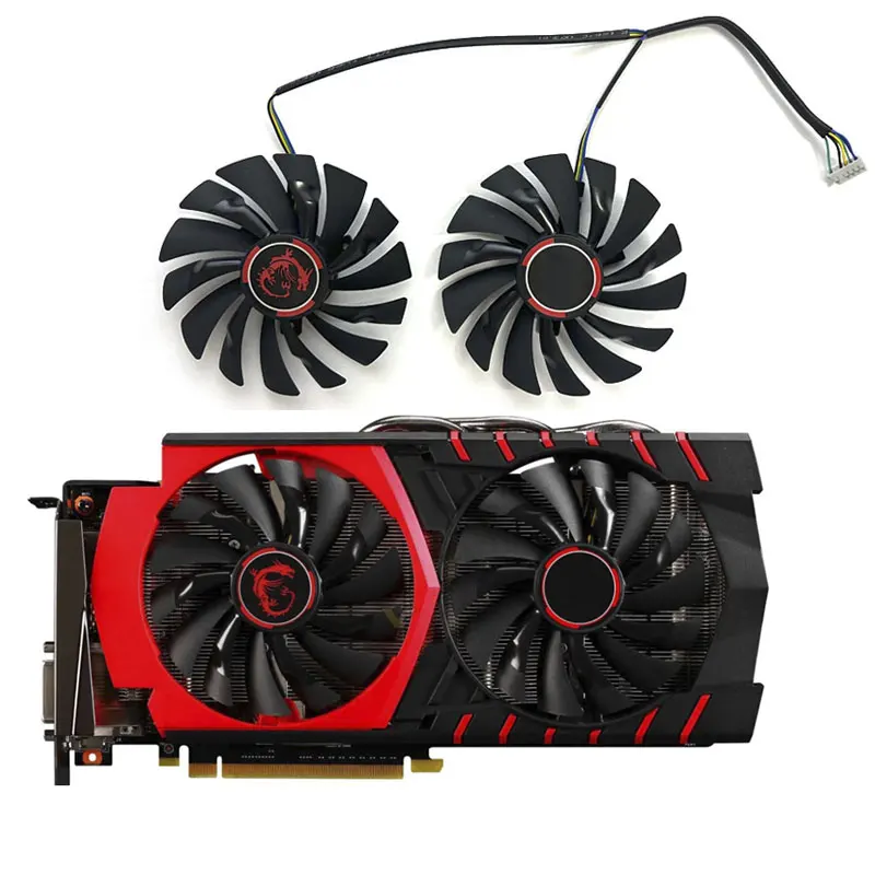 95MM  new for MSI GeForce GTX960 970 980 980ti GAMING OC graphics card replacement fan PLD10010S12HH