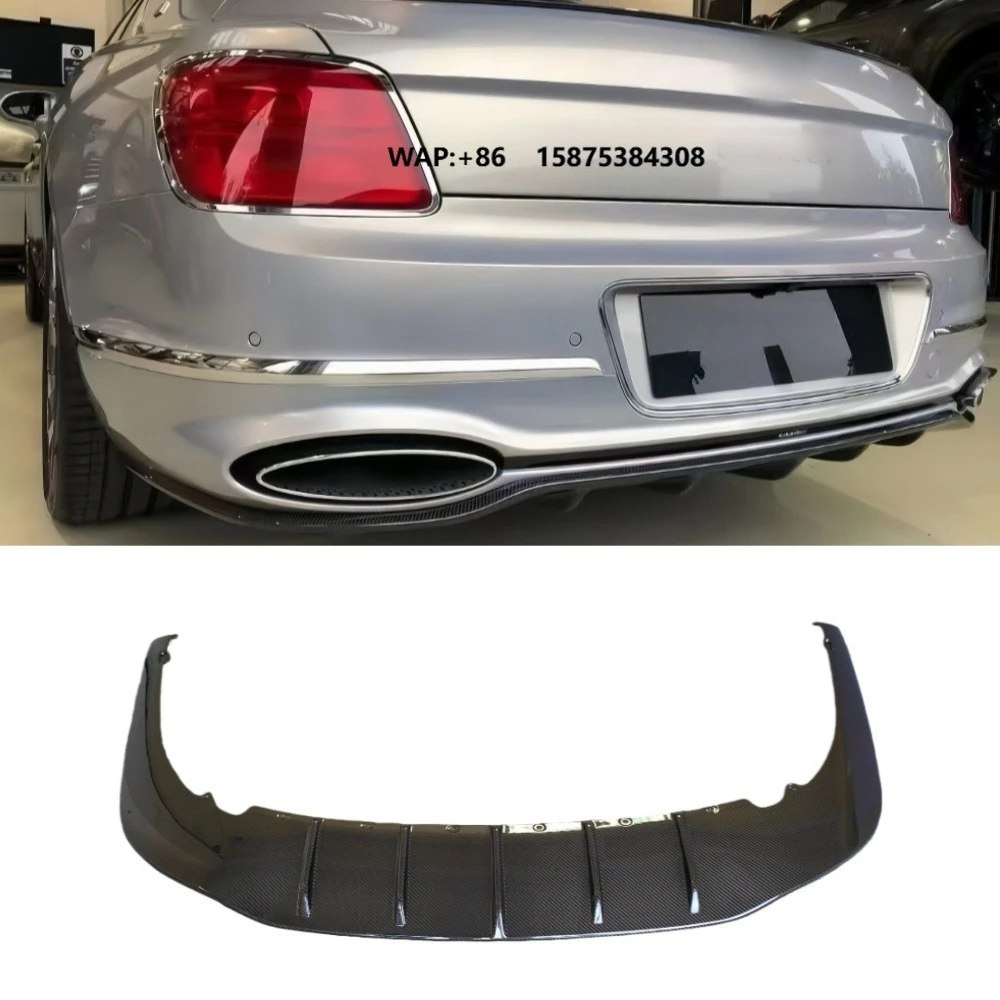 

For Modifies New Dry Carbon Fiber Rear Diffuser with Rear Lip Suitable for Flying Spur
