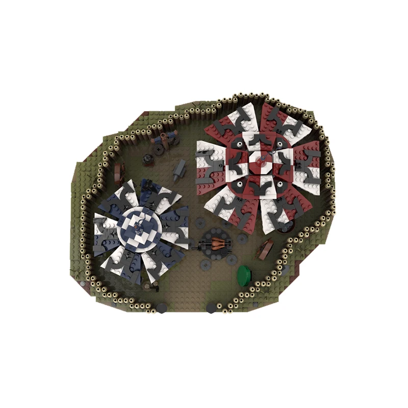 ชุดตัวต่อ 2524 ชิ้น ชุดสร้างค่ายทหารรับจ้าง MOC ปรับแต่งได้ บล็อกตัวต่อแบบโมดูลาร์ ของเล่นเสริมพัฒนาการ ดีไซน์สร้างสรรค์ DIY ของเล่นเด็กผู้ชาย ของขวัญคริสต์มาส