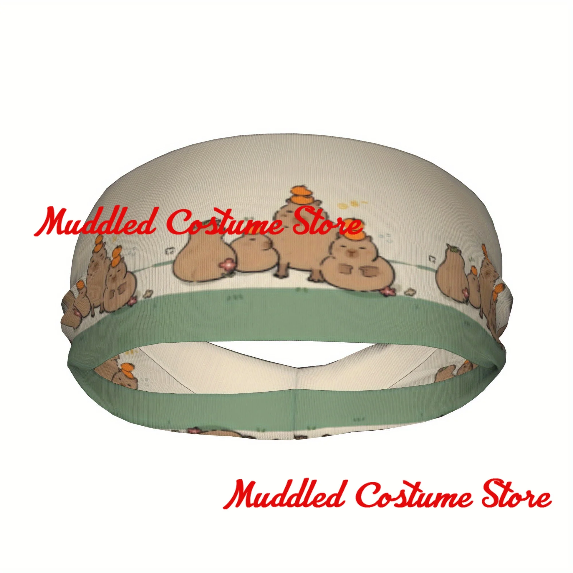 

Capybara Unisex Sports Headband Yoga Fitness Stretch Sweatband Hair Band Elasticity Headband