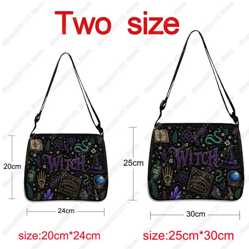 Gothic Witch Pentagram Ouija Board Graphic Shoulder Bag Fantasy Women Handbag Ladies Phone Wallet Storage Bags Ladies Totes Bag