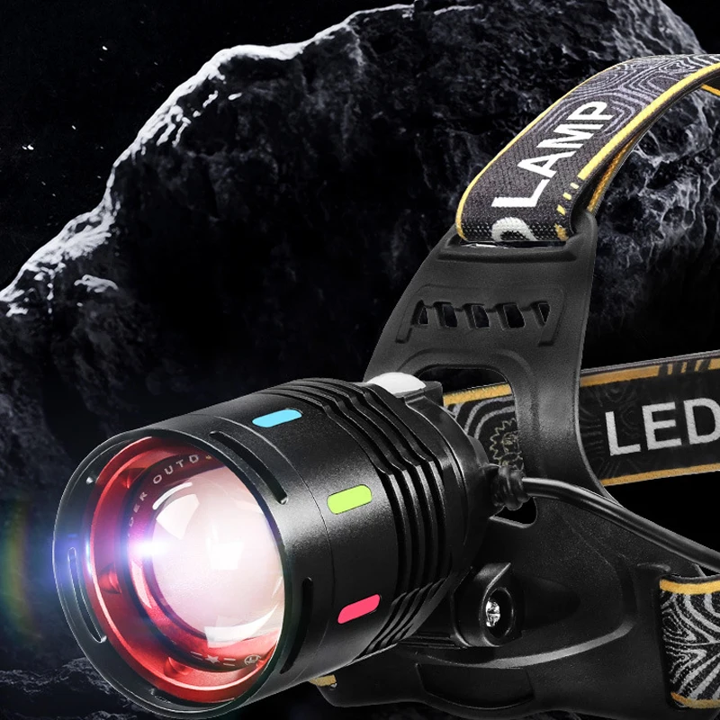 

Rechargeable Led Headlamp Super Bright XHP360 Sensor Headlights Outdoor Defense Head Flashlight Camping Fishing Work Light