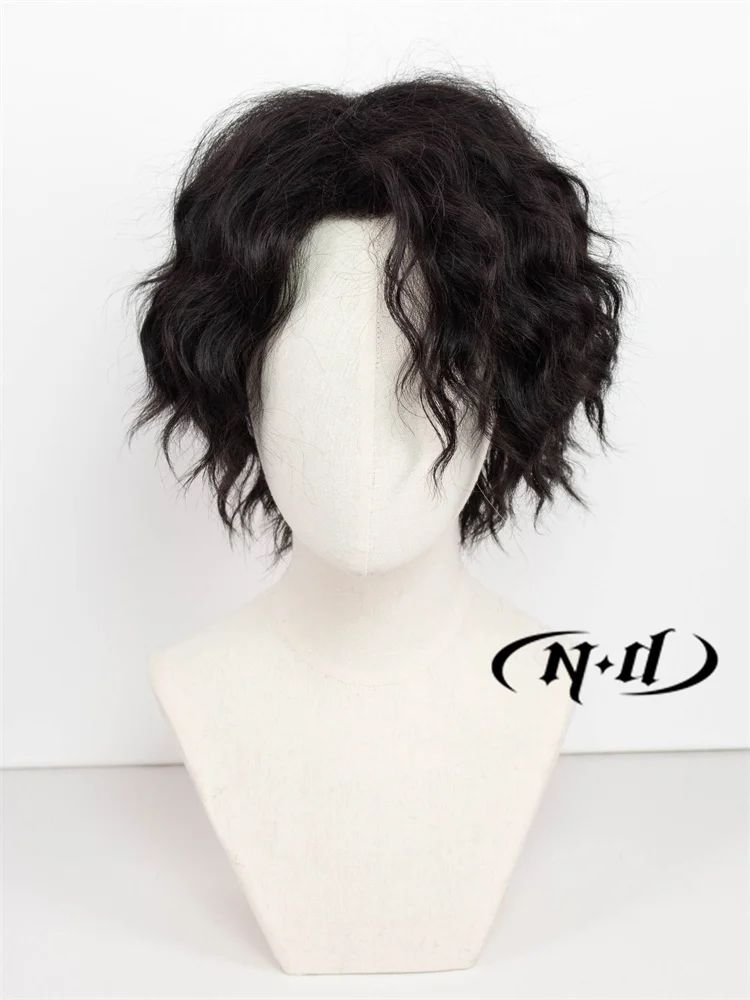 ND Kiyoomi Sakusa Cosplay Wigs Hairpiece Haikyu Anime Cosplay Hair Wigs for Comic Con Coser Costume Party Heat Resistant
