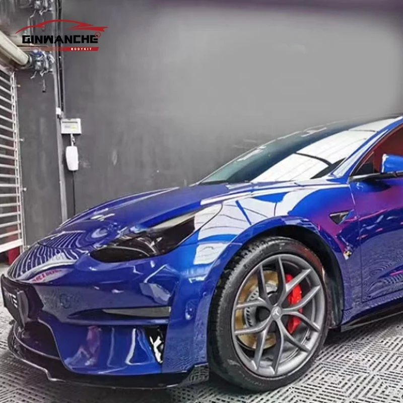 New Arrival Robot Style Bodykit for Model 3 High Quality Used Front Bumper Rear Bumper Spoiler Engine Hoods Upgrade