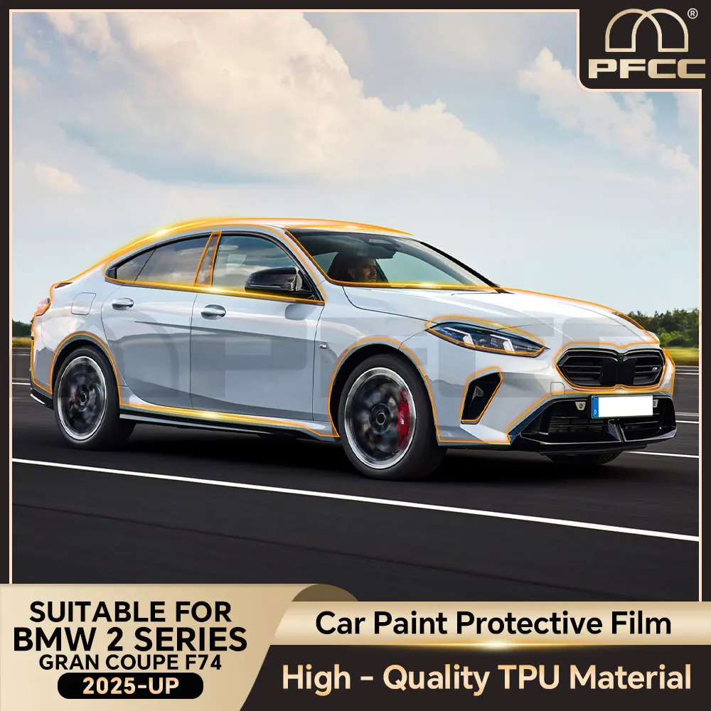 

For BMW 2 Series Gran Coupe F74 2025 TPU Paint Protection Film Body Sticker Anti-scratch Protective Transparent PPF Accessories