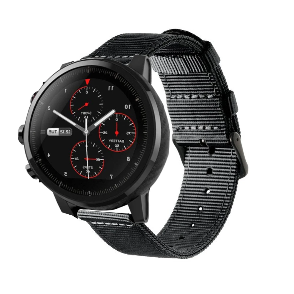 Водонепроницаемый нейлоновый браслет DKPLNT для оригинального Xiaomi Huami Amazfit Stratos 2 2th pace, ремешок для браслета Amazfit Pace