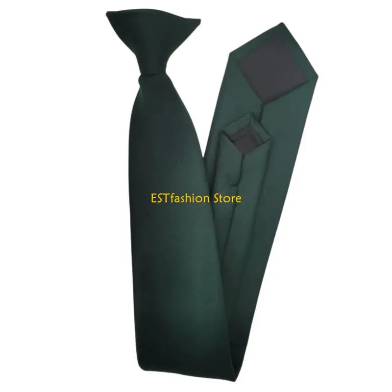 y5gc-スタイリッシュなソリッドカラーのクリップオンネクタイ、クイックファスナー付き、男女兼用