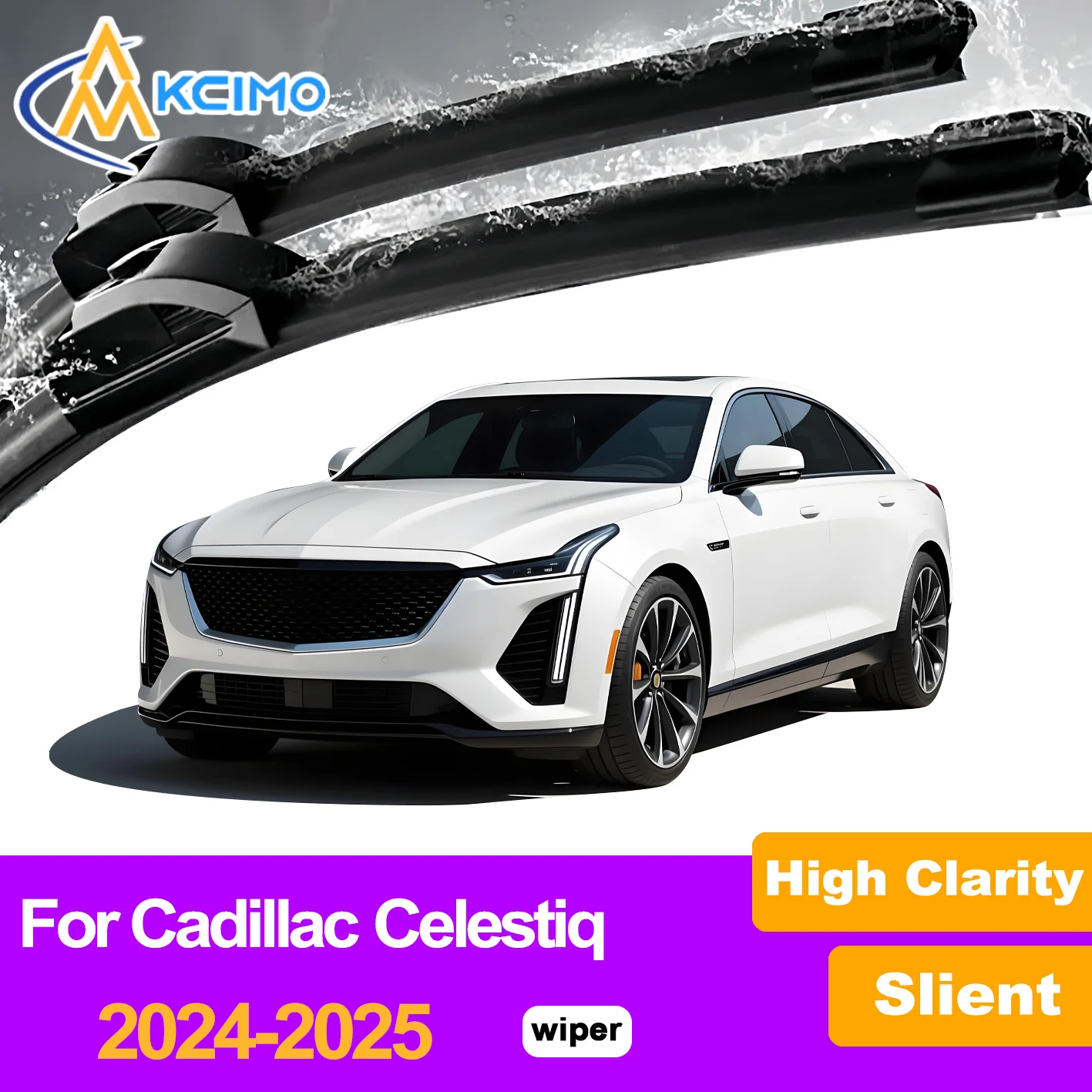 

2Pcs Front Windshield Wiper Blades For Cadillac Celestiq 2024-2025 Windscreen Window Car Accessories