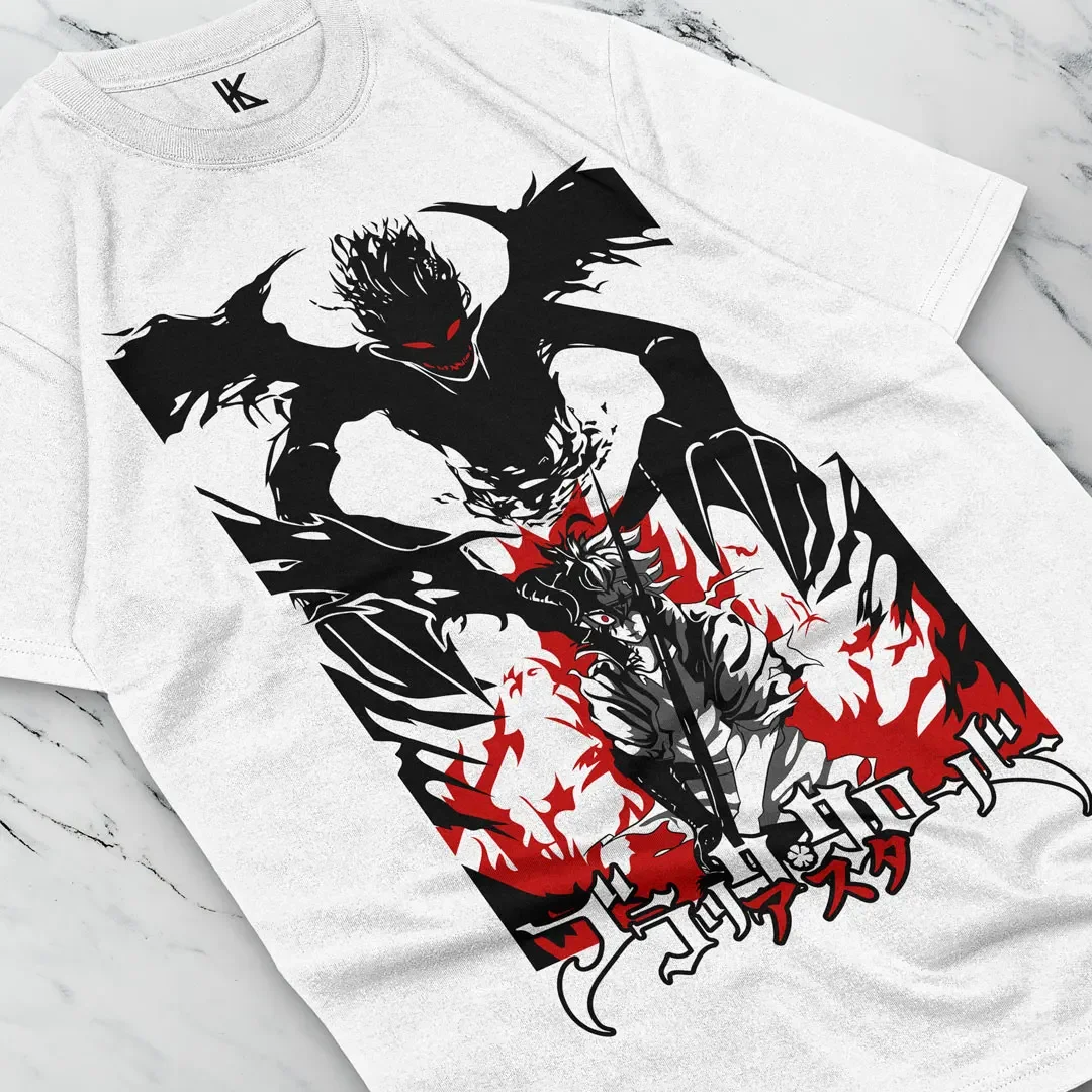 Asta Black Clover Tshirt  Yami Sukehiro Yuno Tee Anime T-Shirt Luck Voltia Shirts