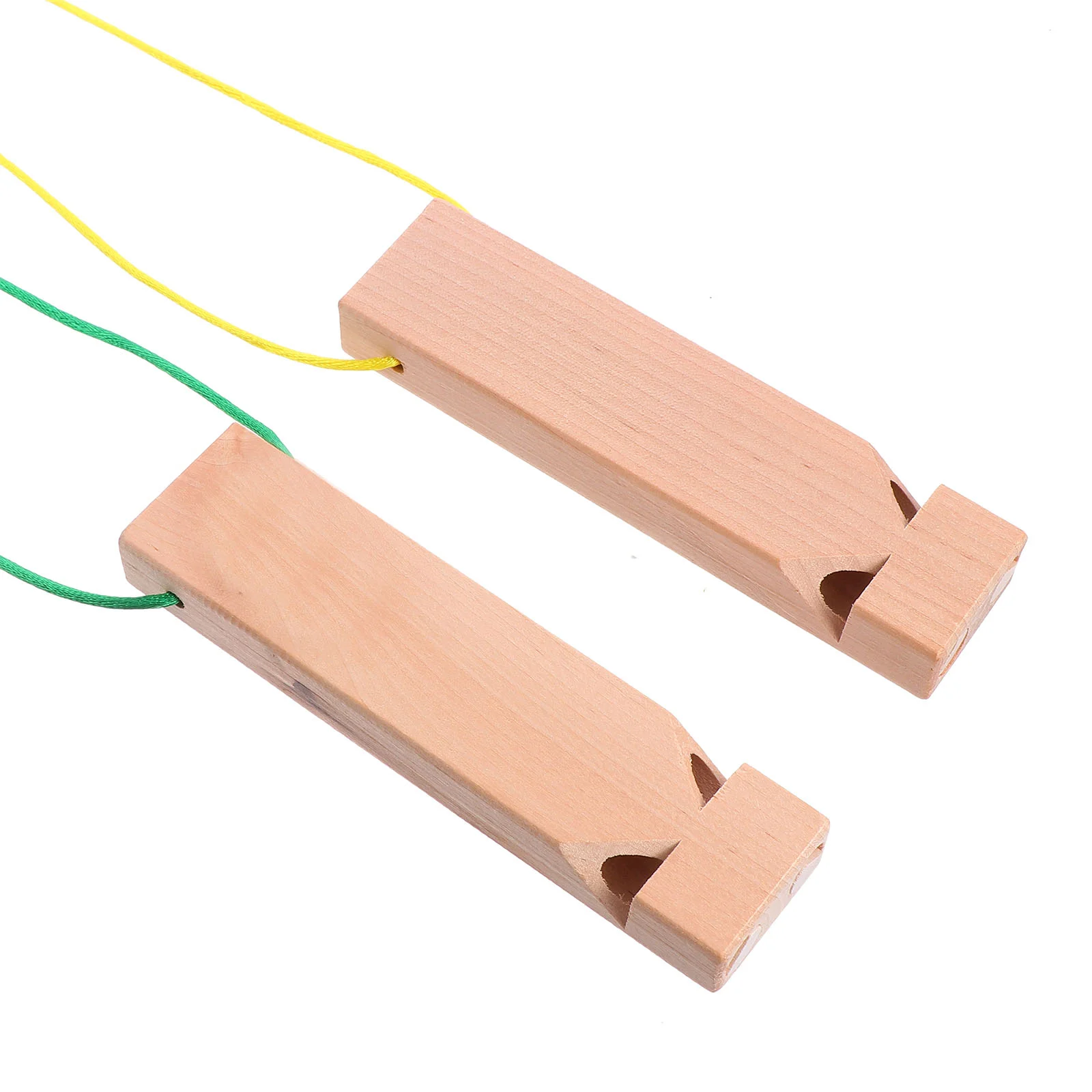 2 Pcs Train Sound Whistle Plaything Children Toy Musical Baby Toys Wooden Creative Double Row