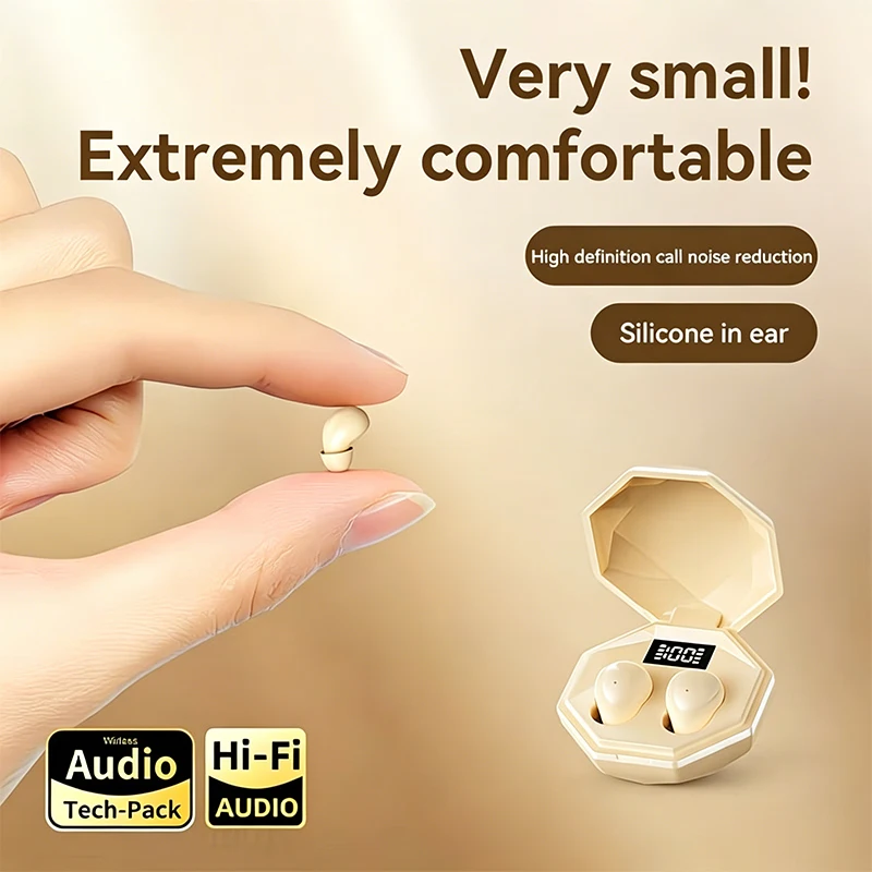 Noise SK45 Mini Invisible Headphones Wireless Bluetooth 5.3 Headphones Bass Sleeping Headphones with Microphone Noise Cancellation HD - Aliexpress Deal