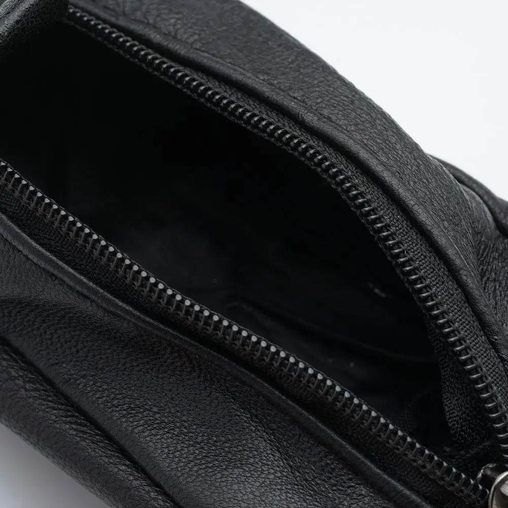 Modischer Schlüsselanhänger aus echtem Leder, Kleingeldtasche, Clutch, Schlüsselhalter, Organizer, tragbare Mini-Münzaufbewahrung für Männer und Frauen – Detail 7