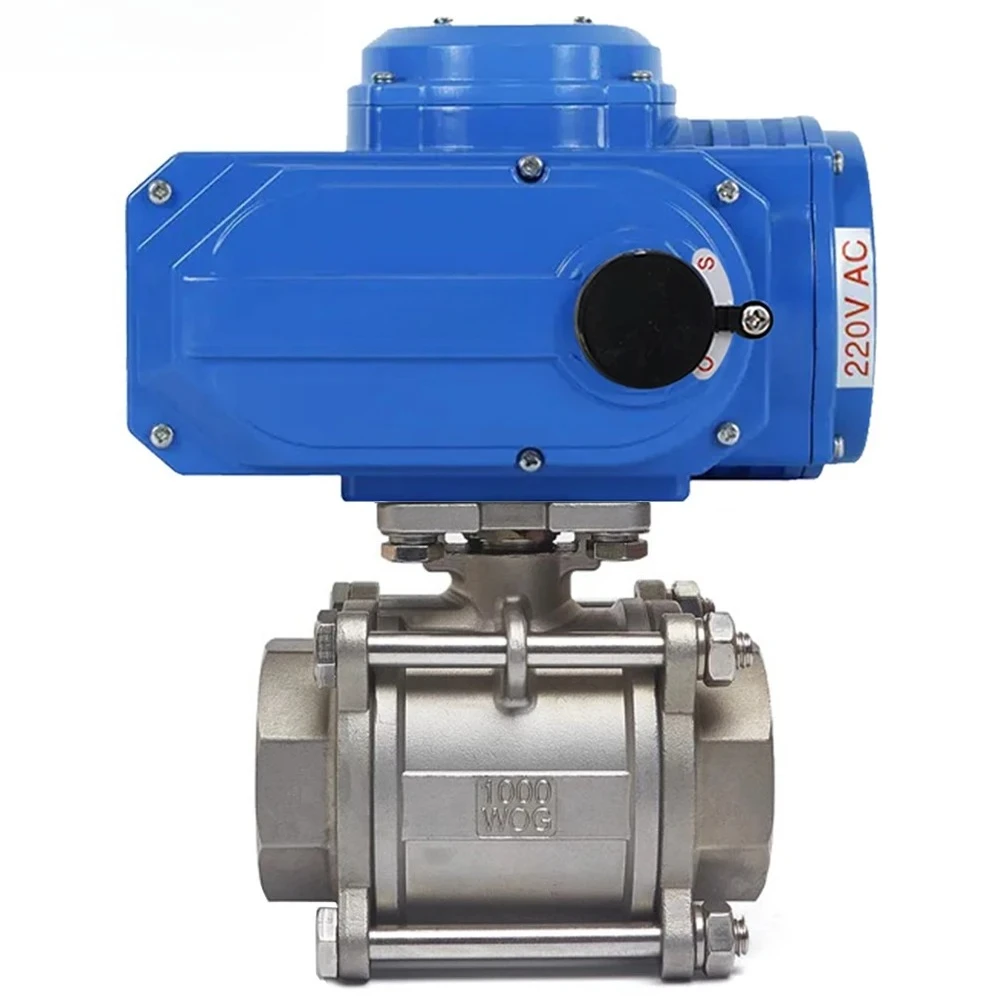 On/Off Type DN80 3 inch 2 way 24v 3 PCS CF8M - internal thread stainless steel -electronic two way valve for water