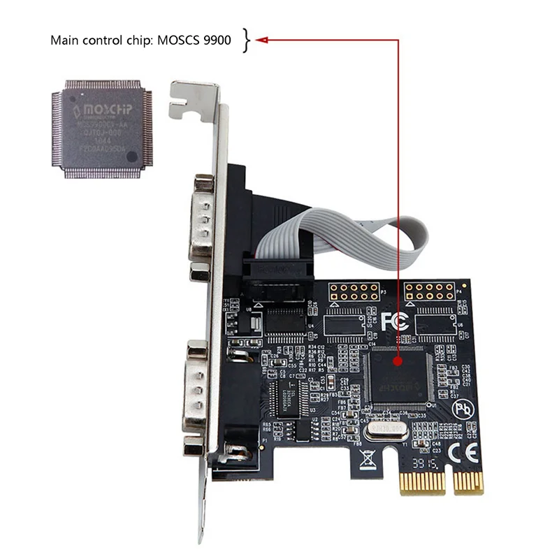 

6X Pcie To Serial Ports RS232 Interface PCI-E PCI Express Card Adapter Industrial Control Computer Expansion Card