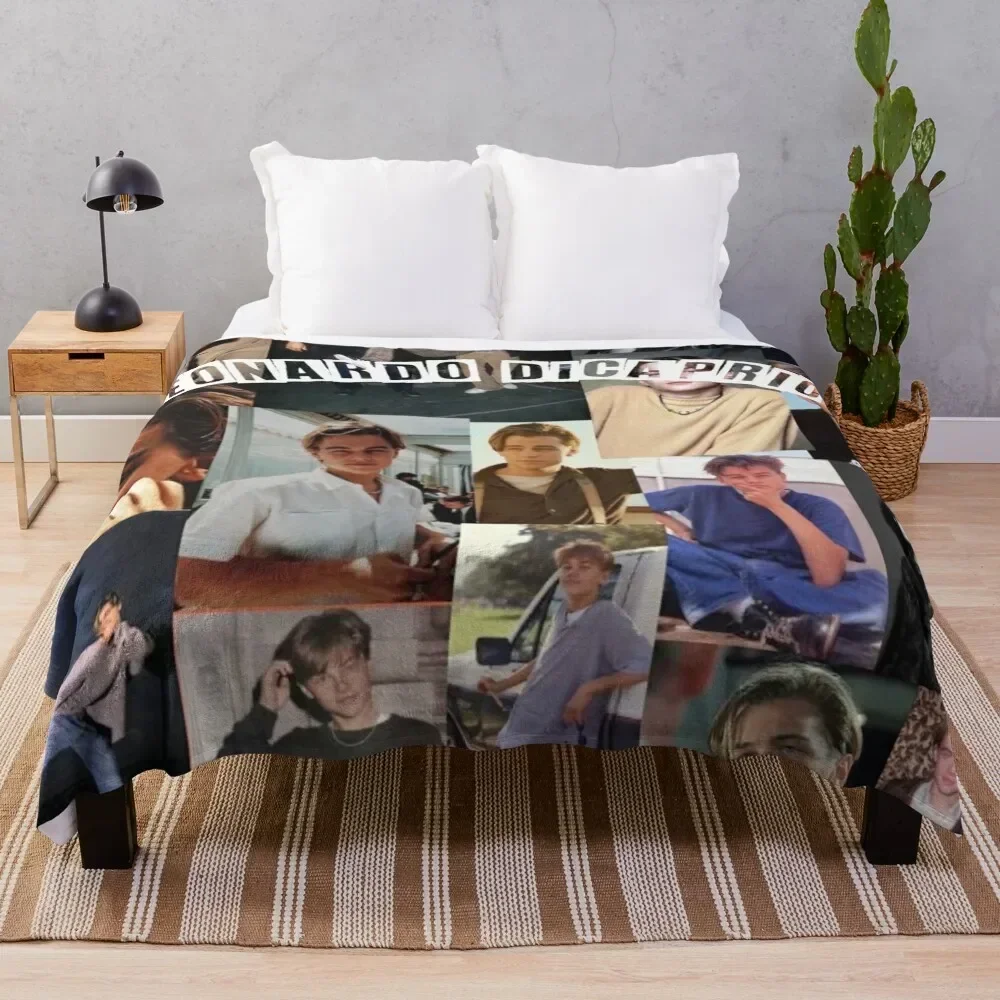 Leonardo Dicaprio Phone Case Throw Blanket Single Plush Cute Plaid Bed covers Blankets