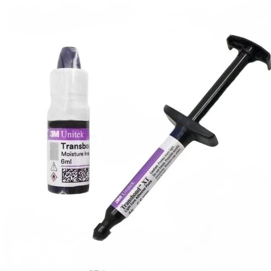 

Orthodontic Light-Cure Adhesive Kit: Enamel Bonding Resin & Pretreatment Agent for Bracket Fixation.
