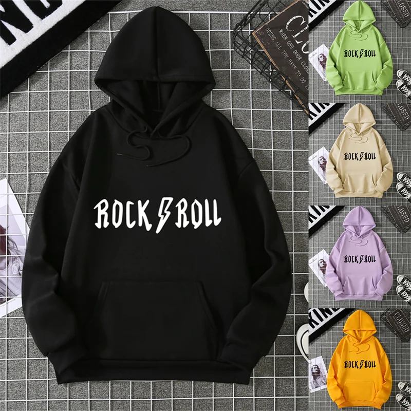 رسالة طباعة المرأة البلوز لينة عادية فضفاض Vintage هوديس الإناث 2025 شتاء جديد دافئ الصوف طالب القمم Y2k CYXX374