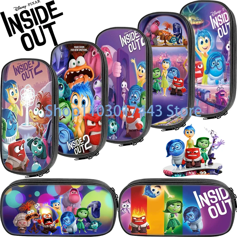 

Disney Inside Out 2 Pen Case High-capacity Anime Student Gifts Storage Stationery Bag School SuppliesPencil Cases Pencil Bags