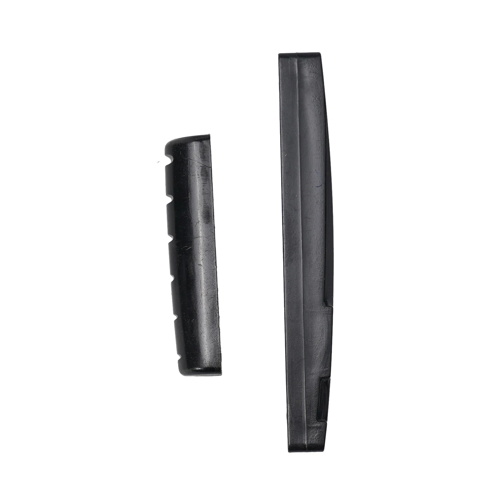 9 Piece Guitar Bridge Replacement Set Featuring Rosewood Bridge Plastic Saddle Nut and Bridge Pins for Folk Guitar